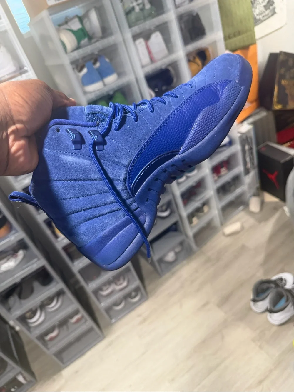 Jordan Men's Royal Blue High-Top Basketball Sneakers